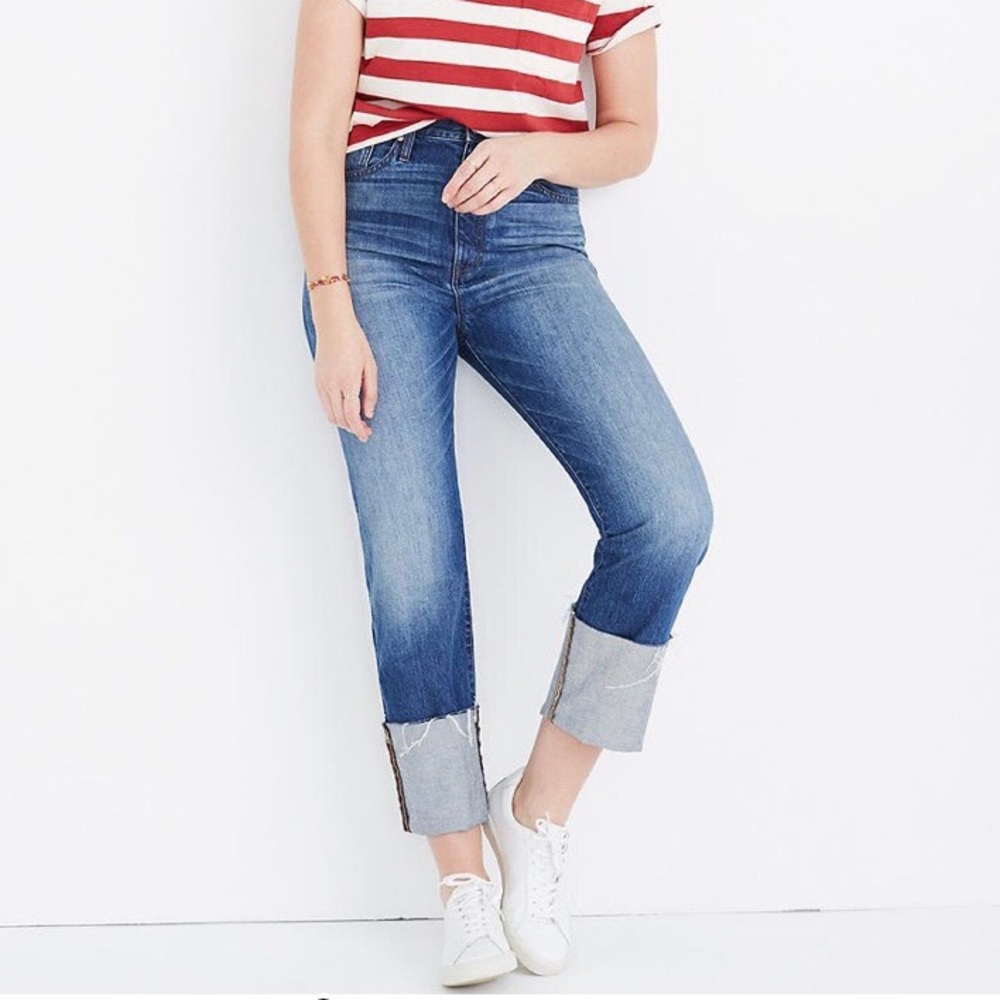 Madewell rigid straight crop jean